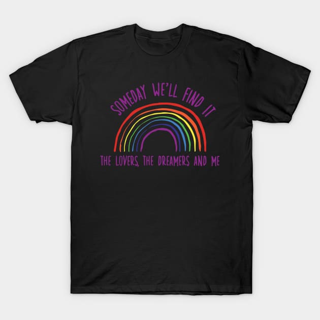 Rainbow Connection T-Shirt by FrogAndToadsWorkshop